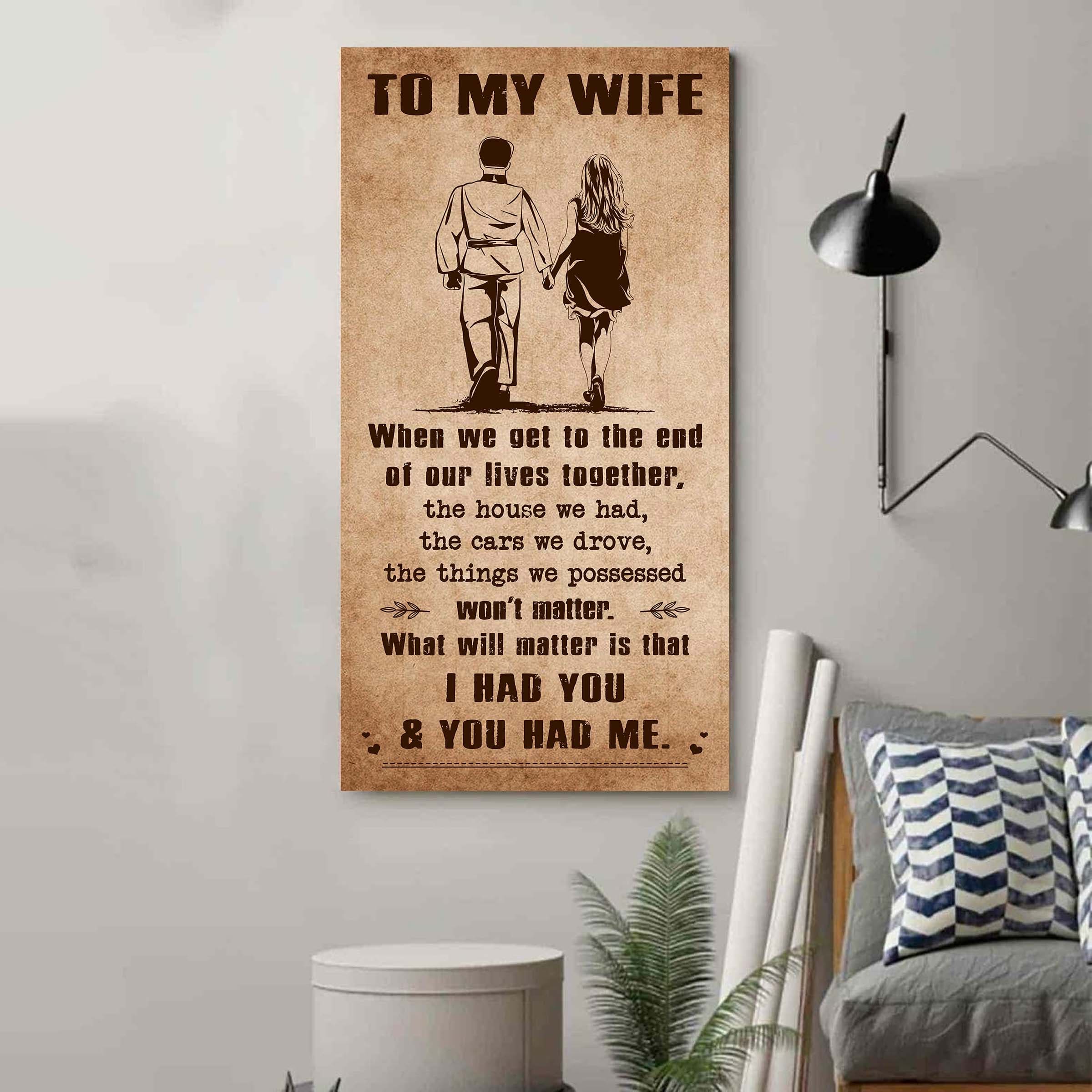 Sport - I Had You And You Had Me Wife And Husband - Vertical Poster Canvas, Gift For Your Darling