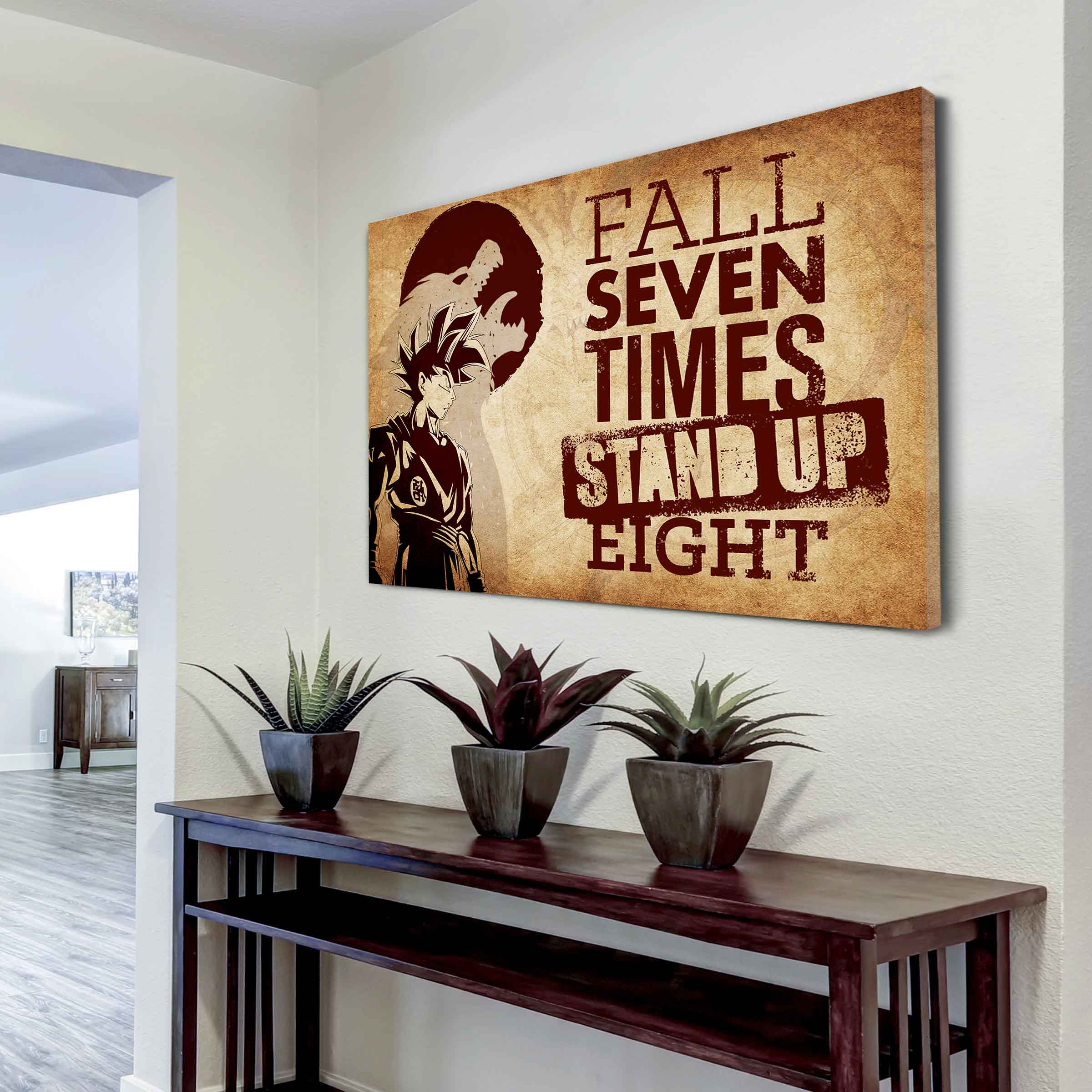 DRB Poster Canvas Fall Down Seven Times Stand Up Eight