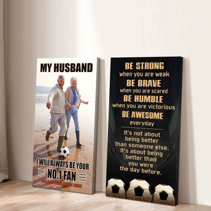 Old Sport Couple To My Husband Be Strong When You Are Weak Be Badass Everyday Set 2 Canvas Wall Art