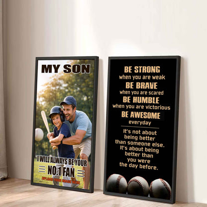My Son Be Strong When You Are Weak Be Badass Everyday Set 2 Canvas Wall Art From Dad To Son