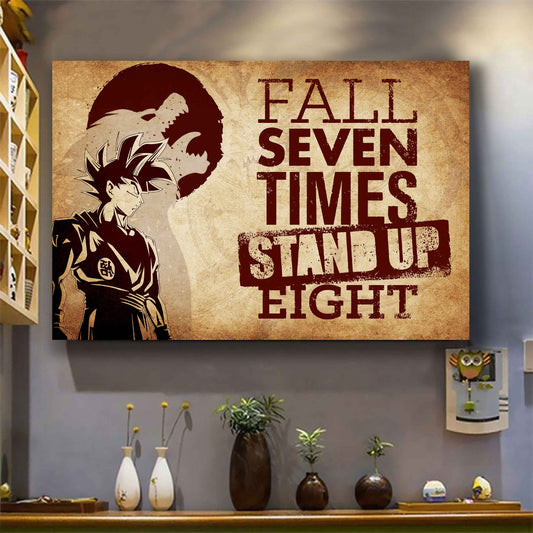 DRB Poster Canvas Fall Down Seven Times Stand Up Eight