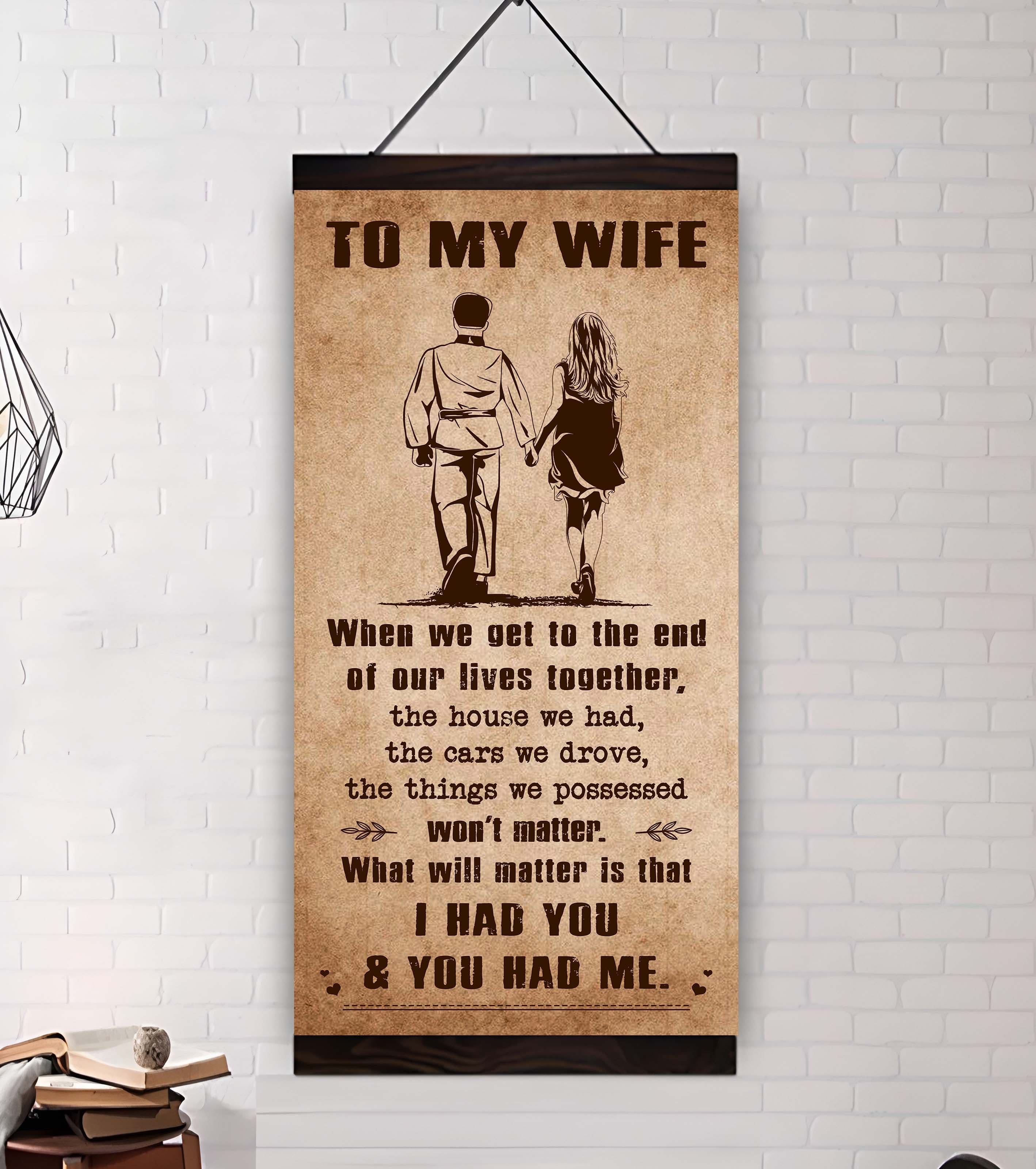 Sport - I Had You And You Had Me Wife And Husband - Vertical Poster Canvas, Gift For Your Darling