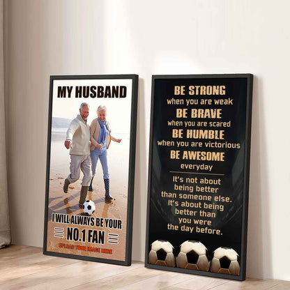 Old Sport Couple To My Husband Be Strong When You Are Weak Be Badass Everyday Set 2 Canvas Wall Art