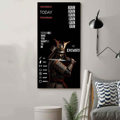 Remember Who You Wanted To Be Canvas Poster Training Motivation Quotes Gift For Your Son