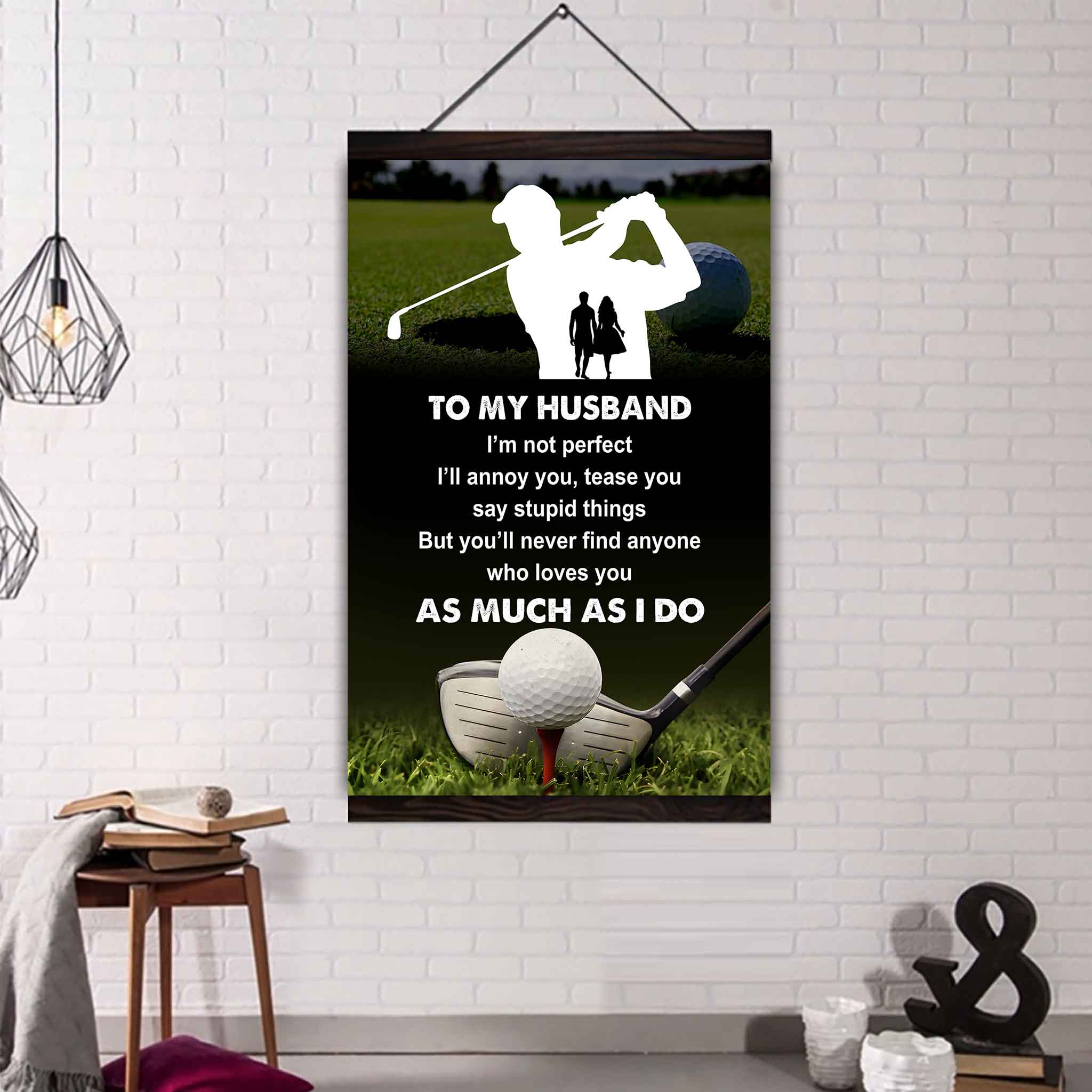 Sport Poster Canvas To My Husband I Am Not Perfect Gift For Husband Loving Gift
