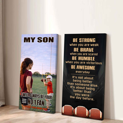 My Son Be Strong When You Are Weak Be Awesome Everyday Set 2 Canvas Wall Art From Mom To Son