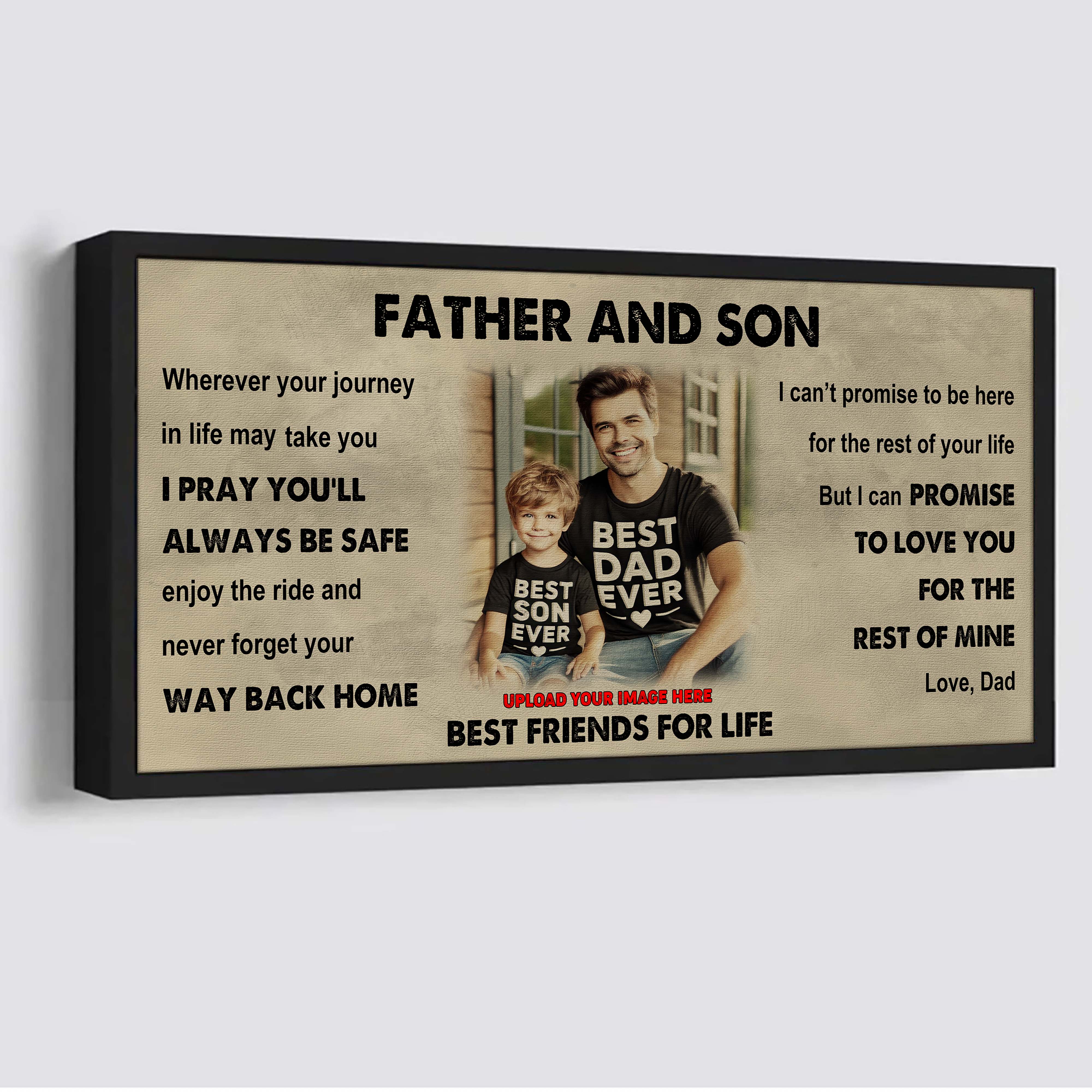 Vikings Father And Daughter Best Friends For Life - Ver 2 Never Forget Your Way Back Home Poster Canvas Gift For Daughter From Father