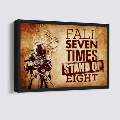 DRB Poster Canvas Fall Down Seven Times Stand Up Eight