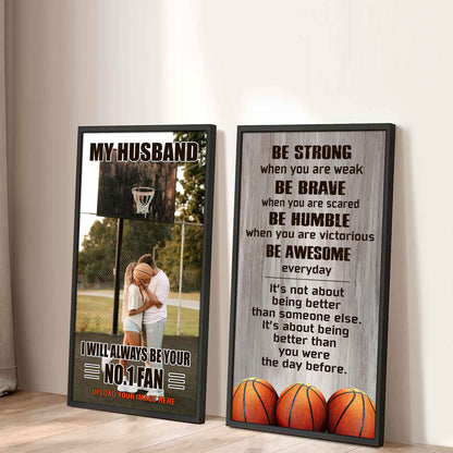 Young Sport Couple To My Husband Be Strong When You Are Weak Be Badass Everyday Set 2 Canvas Wall Art