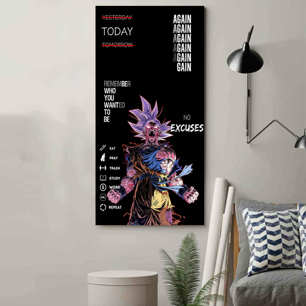 Remember Who You Wanted To Be Canvas Poster Training Motivation Quotes Gift For Your Son