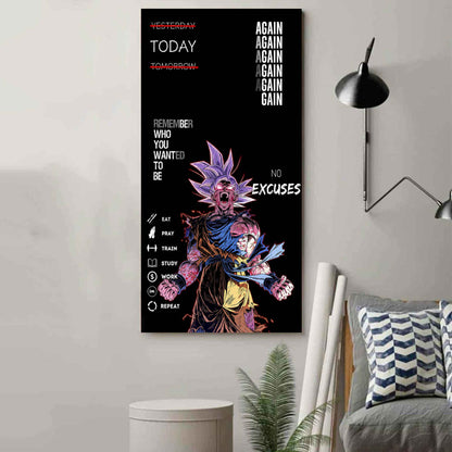 Remember Who You Wanted To Be Canvas Poster Training Motivation Quotes Gift For Your Son