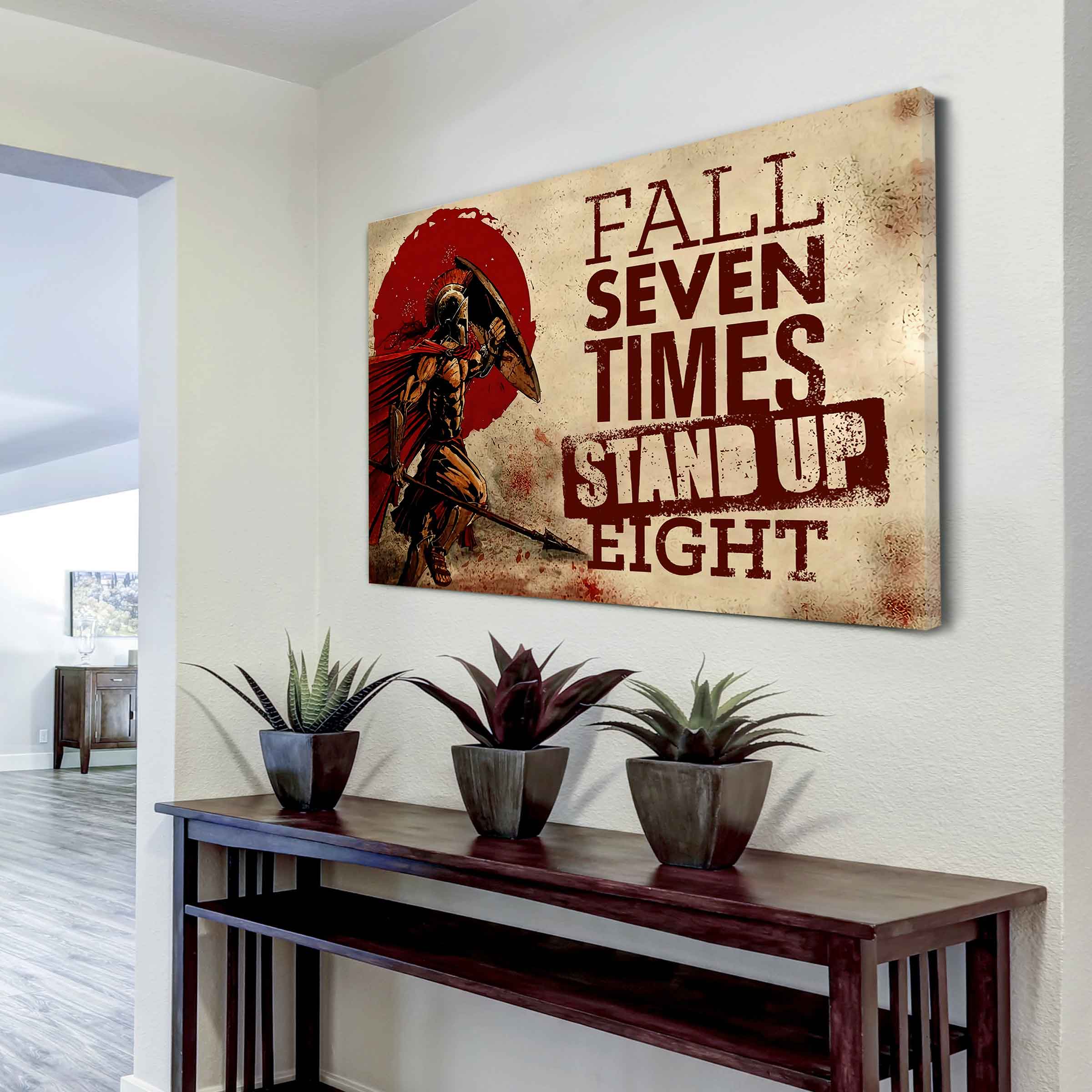 DRB Poster Canvas Fall Down Seven Times Stand Up Eight