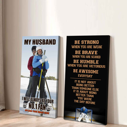 Old Sport Couple To My Husband Be Strong When You Are Weak Be Badass Everyday Set 2 Canvas Wall Art