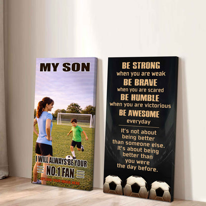 My Son Be Strong When You Are Weak Be Awesome Everyday Set 2 Canvas Wall Art From Mom To Son
