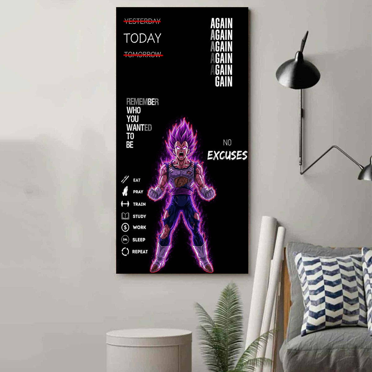 Remember Who You Wanted To Be Canvas Poster Training Motivation Quotes Gift For Your Son