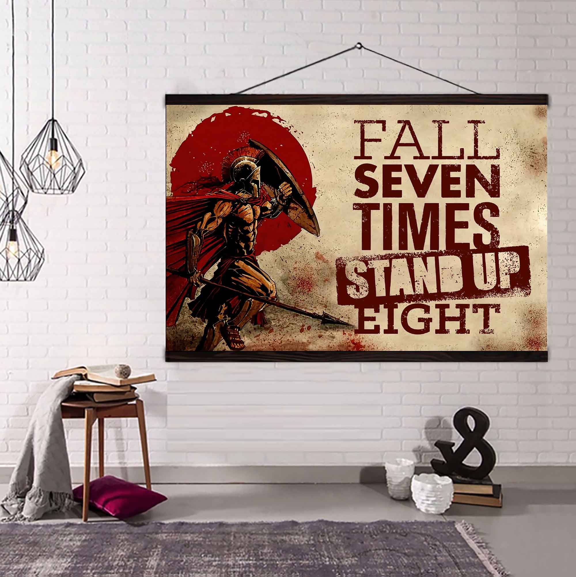 DRB Poster Canvas Fall Down Seven Times Stand Up Eight
