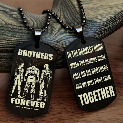 Soldier: Army-Navy Personalized Double Sided Dog Tag For My Brother - Call On Me Brother And We Will Fight Them Together Gift For Your Friend