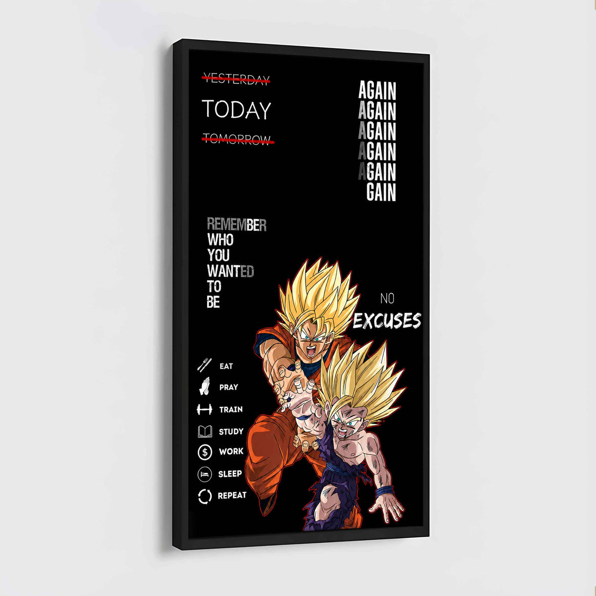 Remember Who You Wanted To Be Canvas Poster Training Motivation Quotes Gift For Your Son