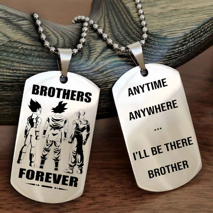 Biker Personalized Double Sided Dog Tag For My Brother - Call On Me Brother And We Will Fight Them Together Gift For Your Friend