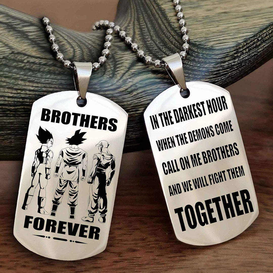 Soldier: Army-Air Force Personalized Double Sided Dog Tag For My Brother - Call On Me Brother And We Will Fight Them Together Gift For Your Friend