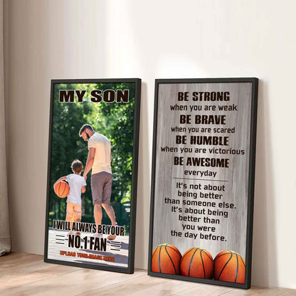 My Son Be Strong When You Are Weak Be Badass Everyday Set 2 Canvas Wall Art From Dad To Son