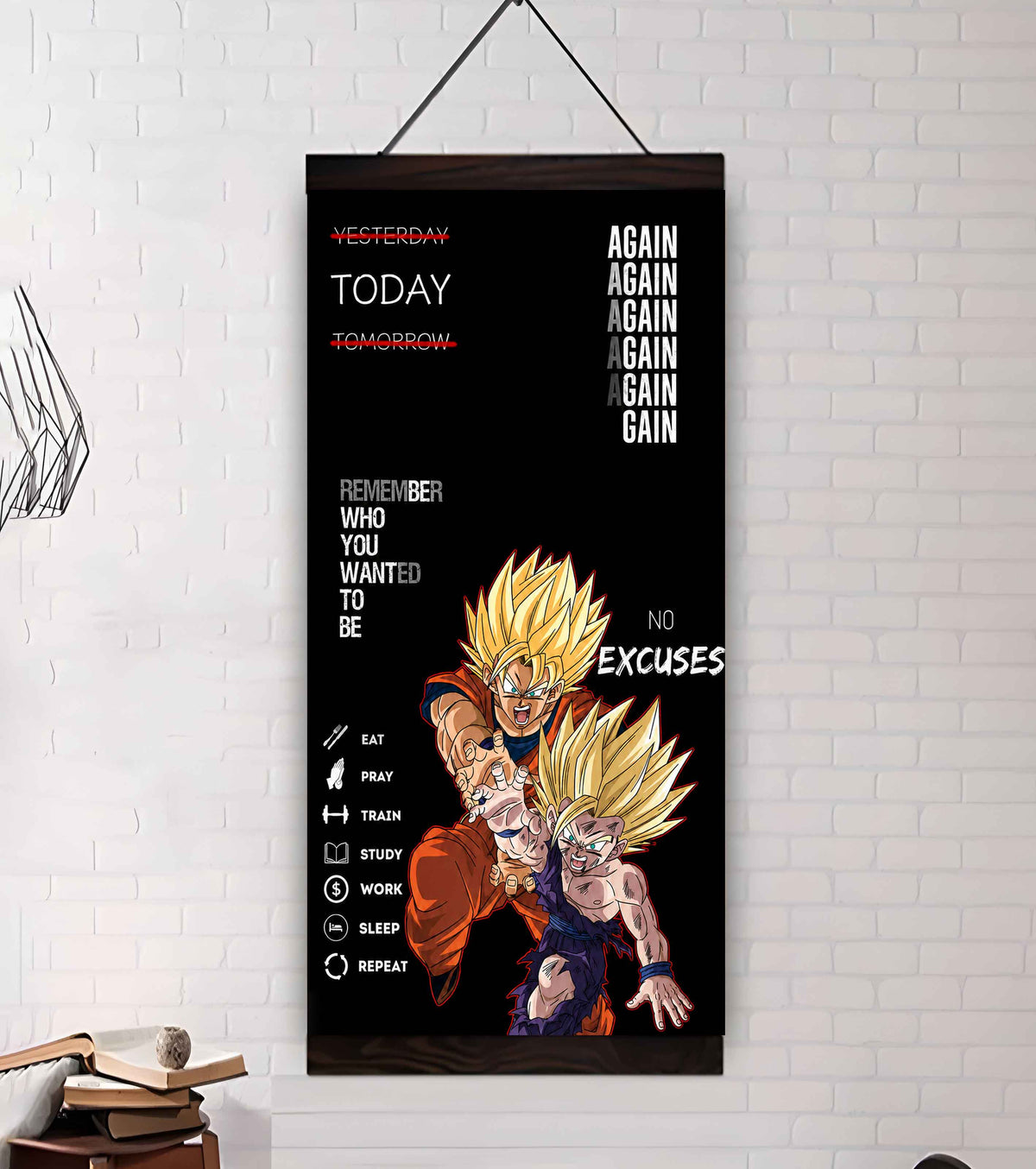 Remember Who You Wanted To Be Canvas Poster Training Motivation Quotes Gift For Your Son