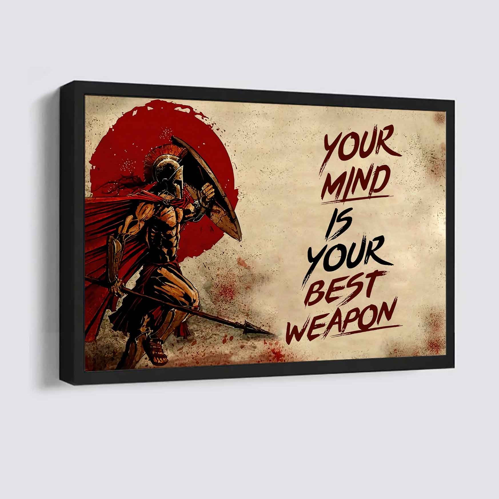 DRB Poster Canvas Your Mind Is Your Best Weapon Best Gift