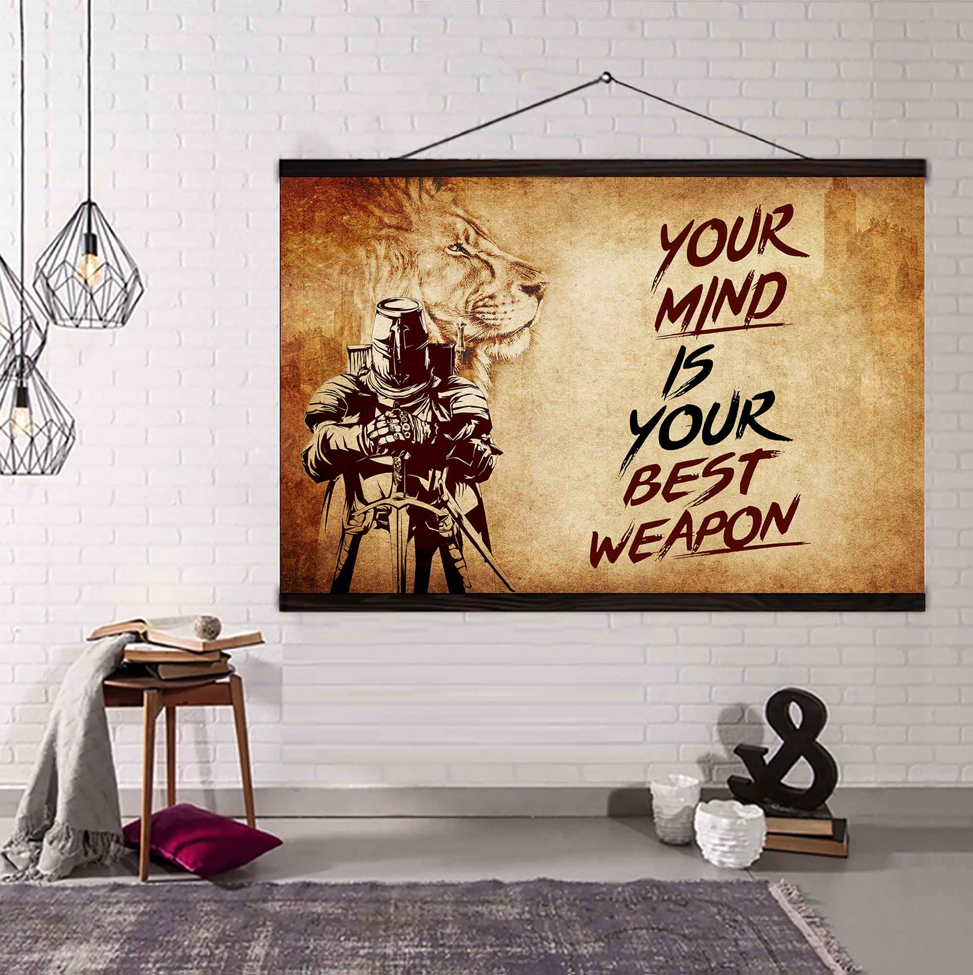 DRB Poster Canvas Your Mind Is Your Best Weapon Best Gift