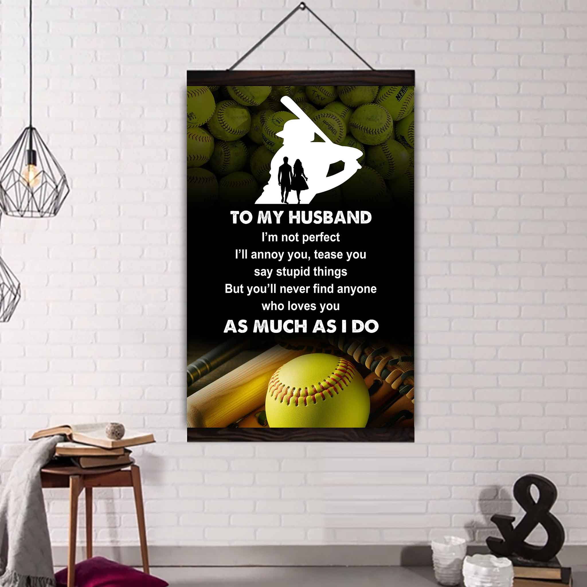 Sport Poster Canvas To My Husband I Am Not Perfect Gift For Husband Loving Gift
