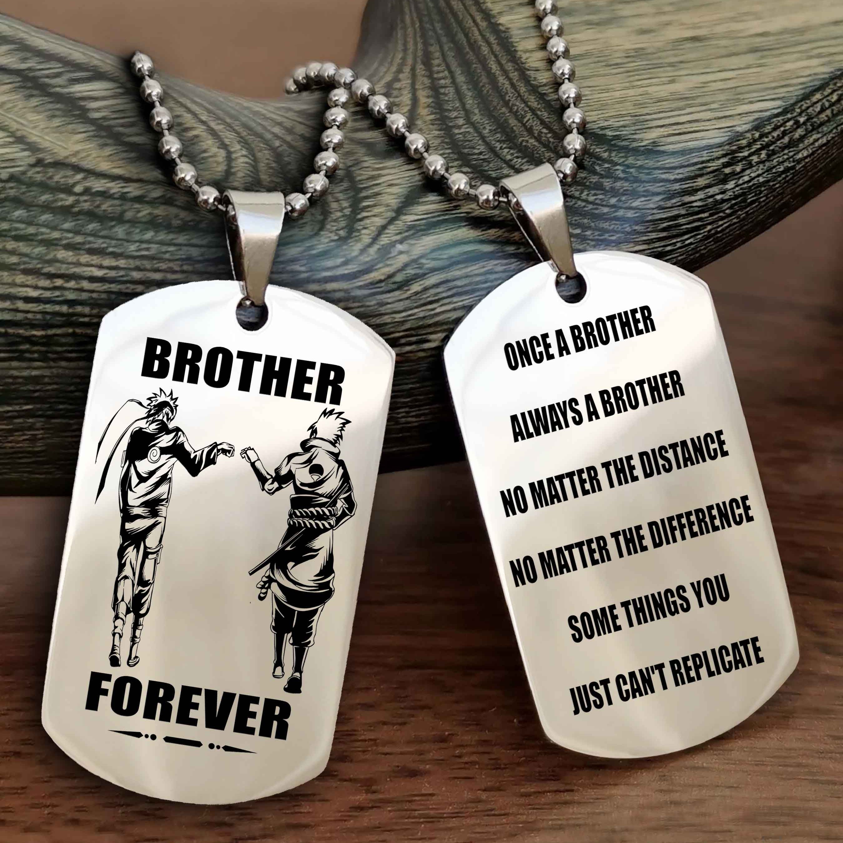 DRB Personalized Double Sided Dog Tag For My Brother - Once A Soldier Always A Soldier