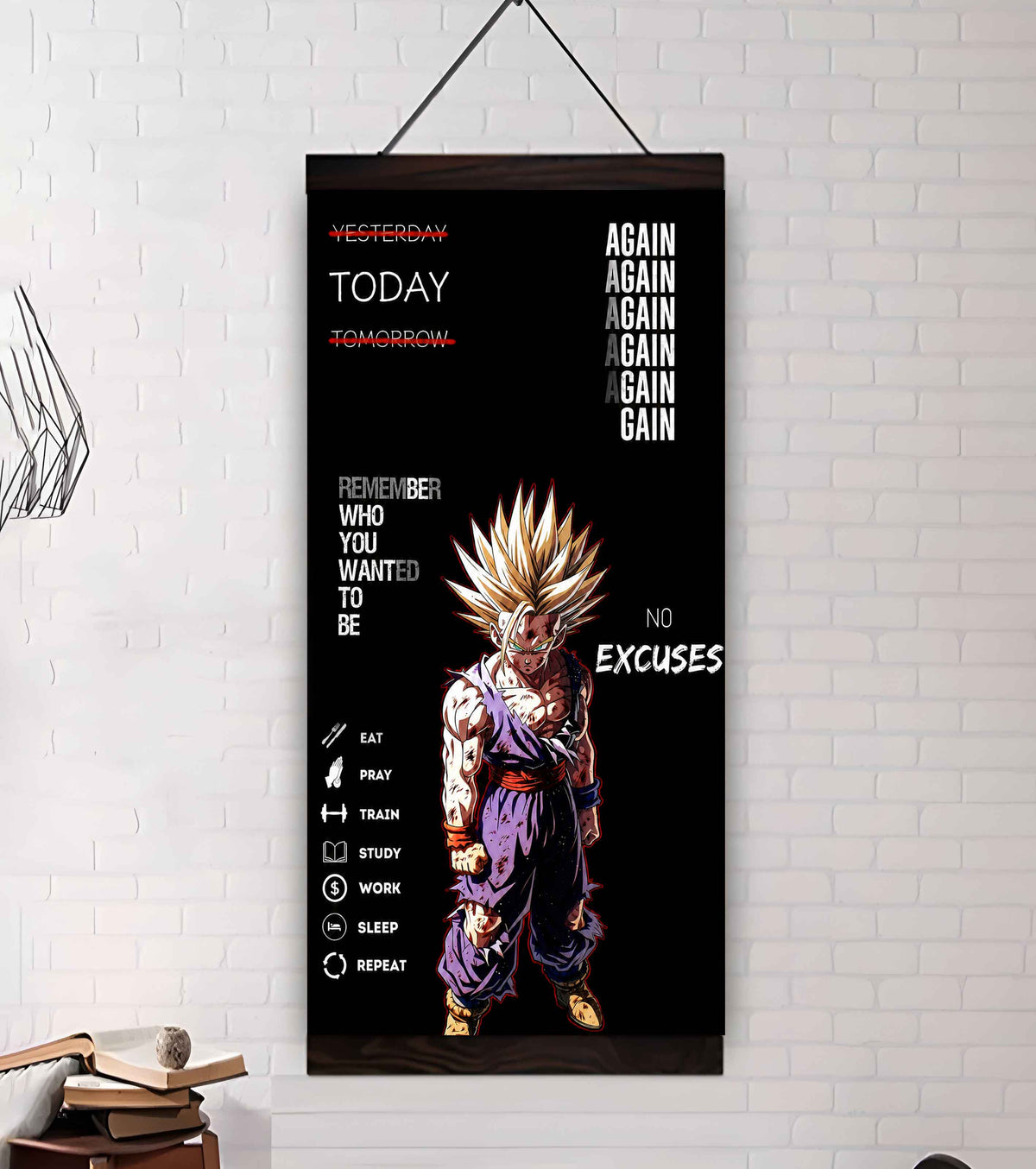 Remember Who You Wanted To Be Canvas Poster Training Motivation Quotes Gift For Your Son