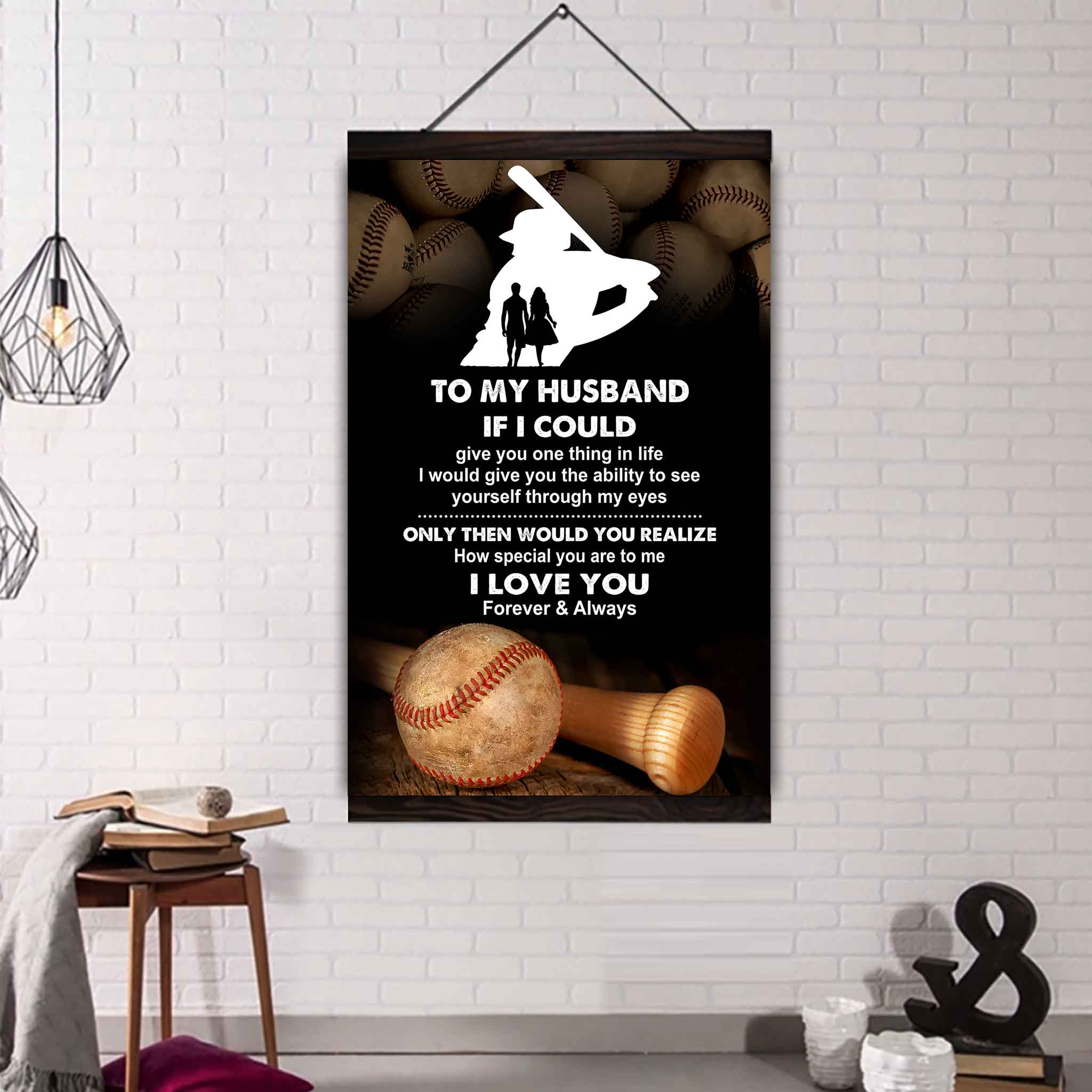 Sport Poster Canvas To My Husband If I Could Give You One Thing In Life I Love You Gift For Your Husband