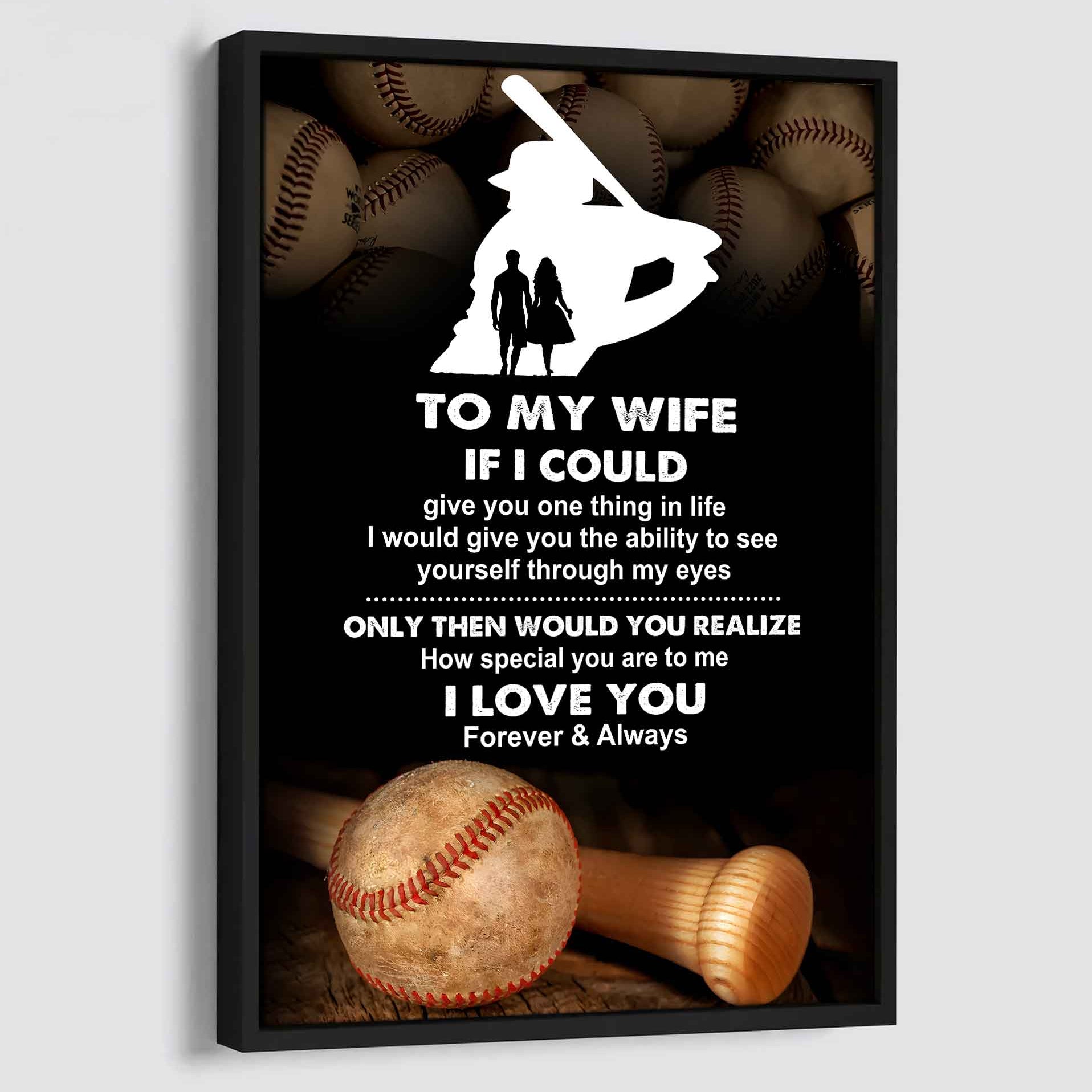 Sport Poster Canvas To My Wife If I Could Give You One Thing In Life I Love You Gift For Your Wife