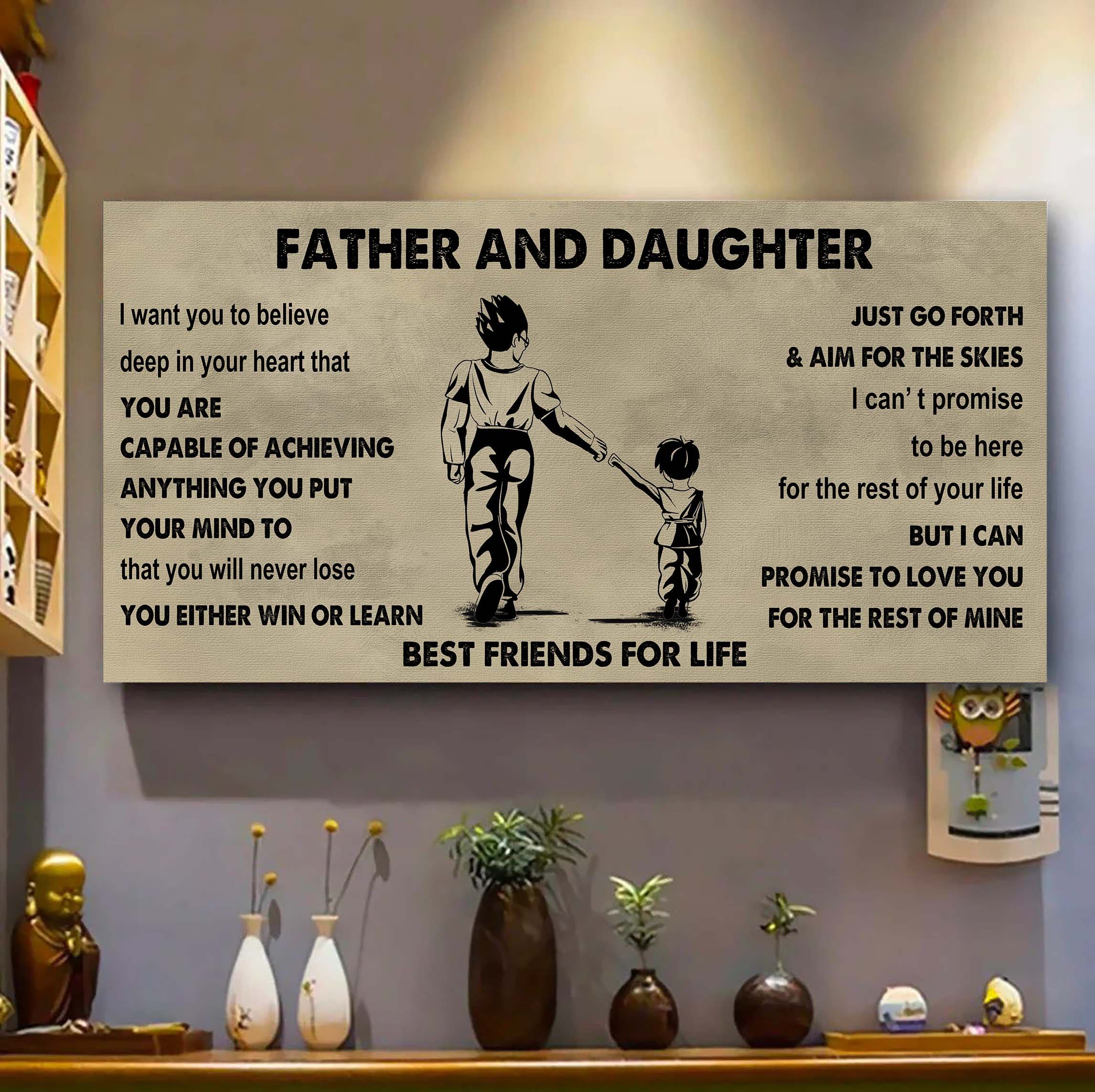 Samurai Father And Son Best Friends For Life - Ver 2 Never Forget Your Way Back Home Poster Canvas Gift For Son From Father