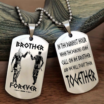 Soldier: Army-Air Force Personalized Double Sided Dog Tag For My Brother - Call On Me Brother And We Will Fight Them Together Gift For Your Friend
