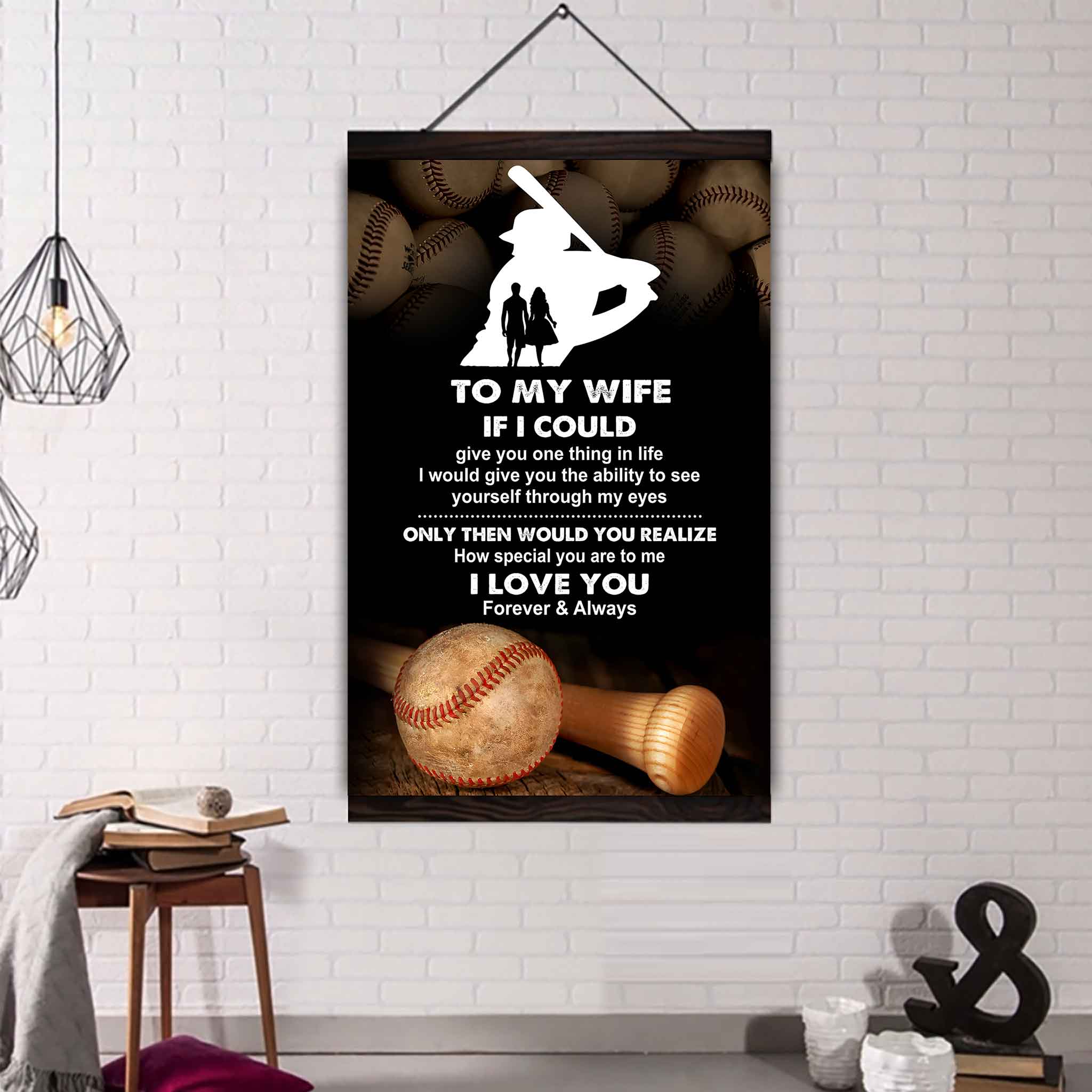 Sport Poster Canvas To My Wife If I Could Give You One Thing In Life I Love You Gift For Your Wife