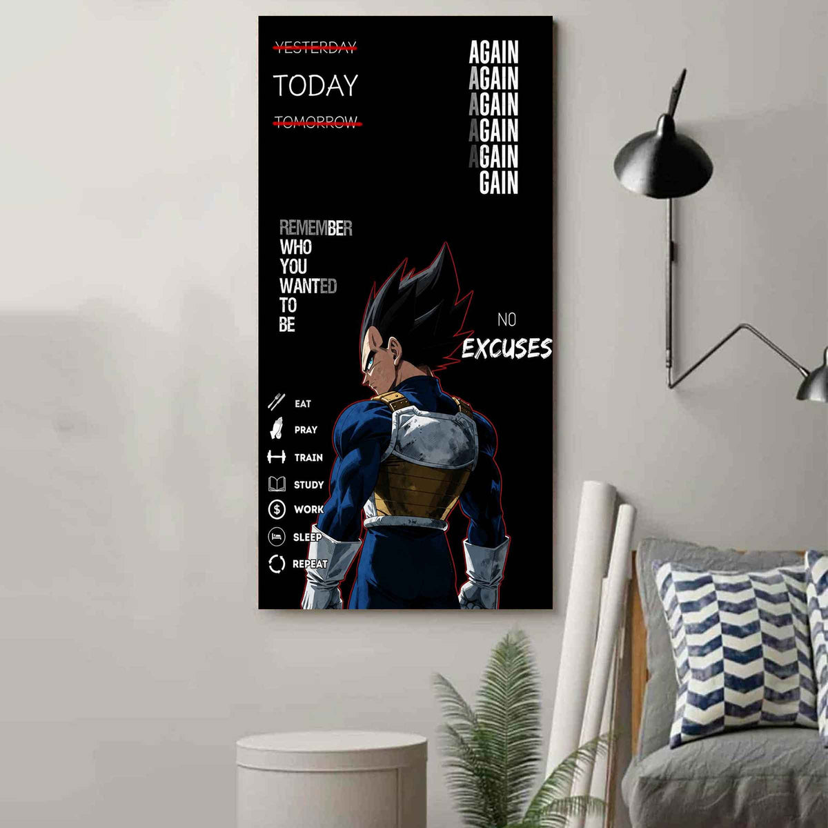 Remember Who You Wanted To Be Canvas Poster Training Motivation Quotes Gift For Your Son