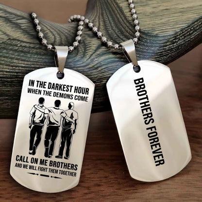 Sport Bike Customizable engraved NAG dog tag double sided gift from brother, brother forevers