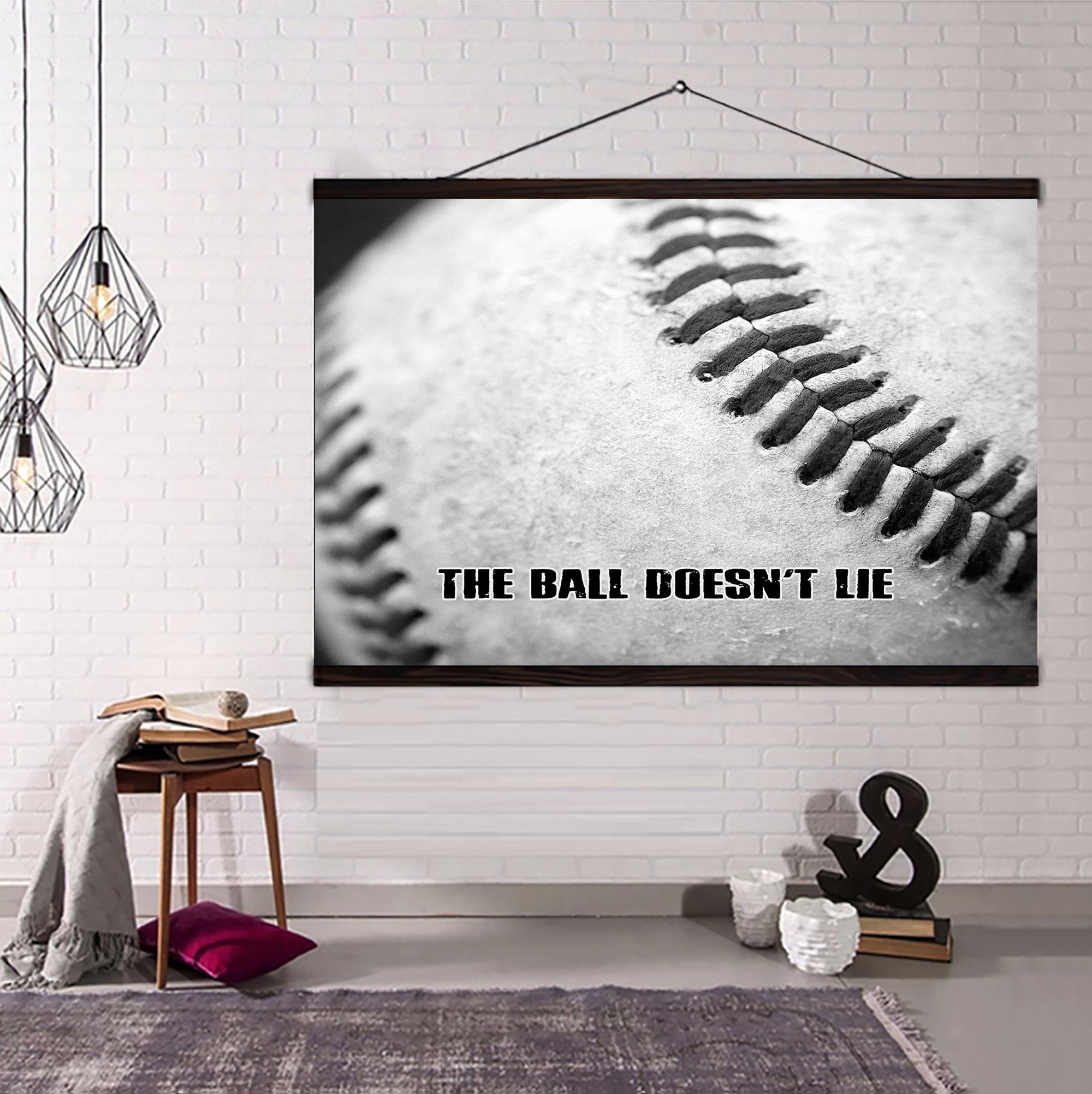 Baseball Poster - The ball doesn't lie
