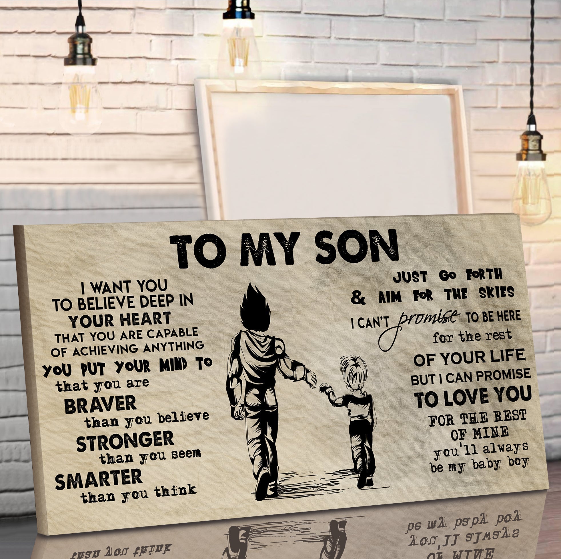 GK TO MY SON- I WANT YOU TO BELIEVE- CANVAS POSTER