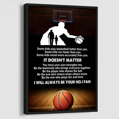 Sport Poster American Football Canvas Be The One Who Plays Fair And Kind I Will Always Be Your No1 Fan Gift For Your Kid Xmas Gift From Grandpa And Grandma