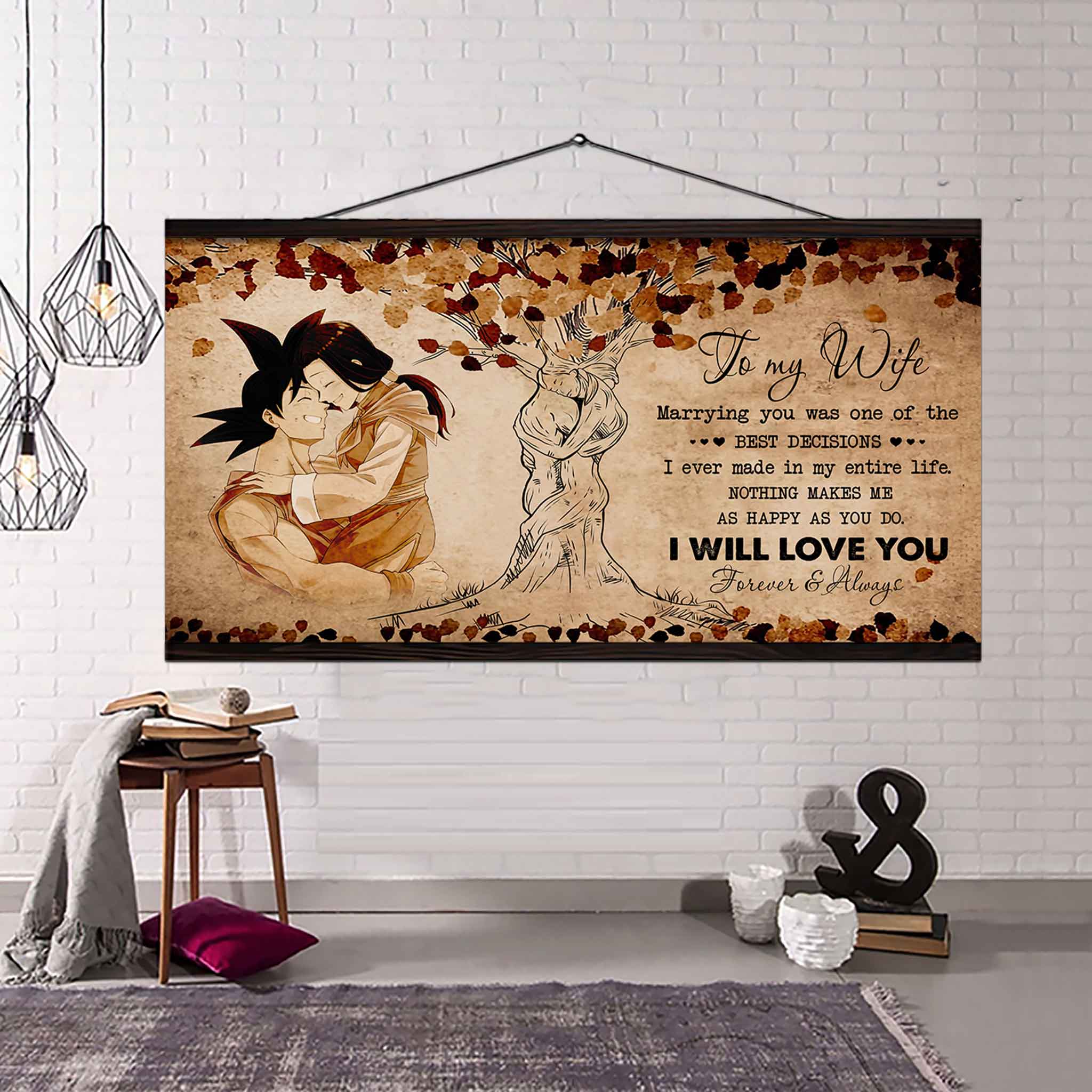 Samurai Poster Canvas To My Wife Marrying You Was One Of The Best Decisions - I Will Love You Forever And Always Gift For Your Wife