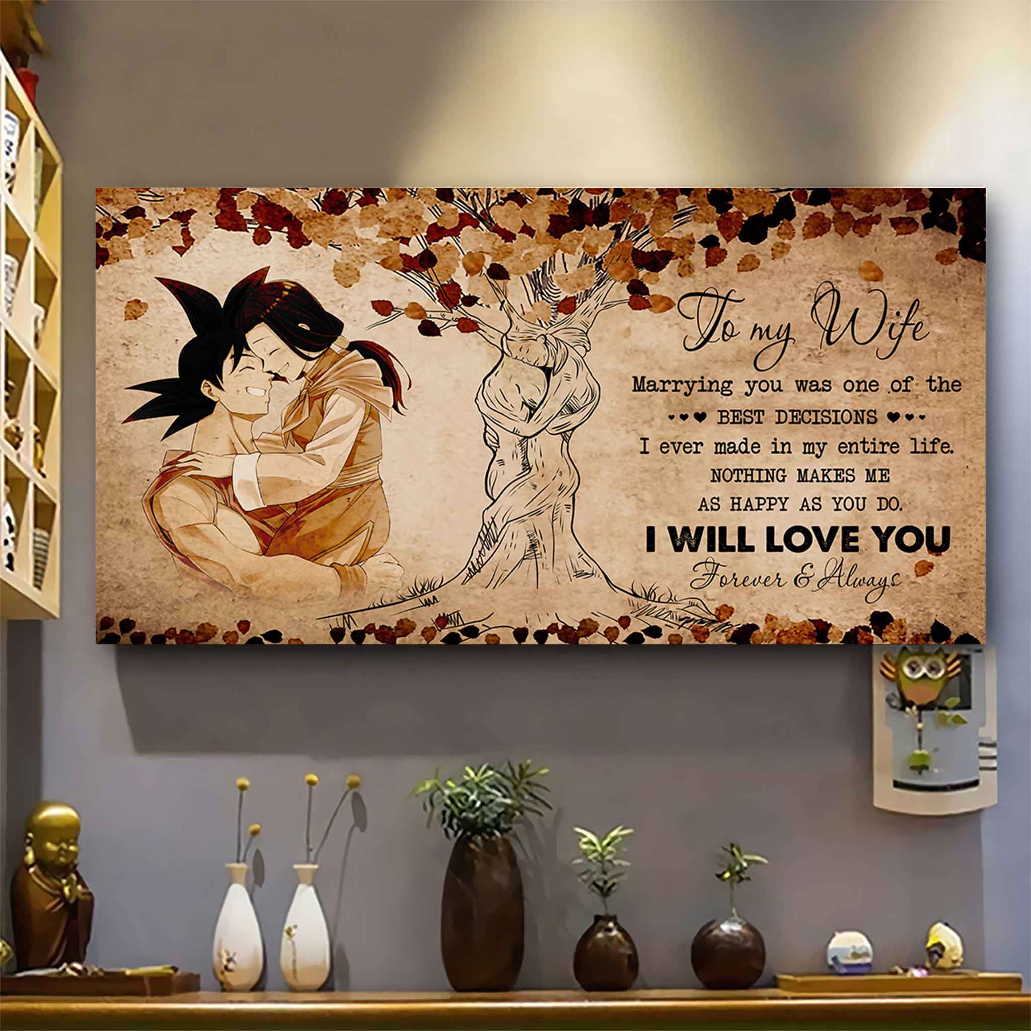 Samurai Poster Canvas To My Wife Marrying You Was One Of The Best Decisions - I Will Love You Forever And Always Gift For Your Wife