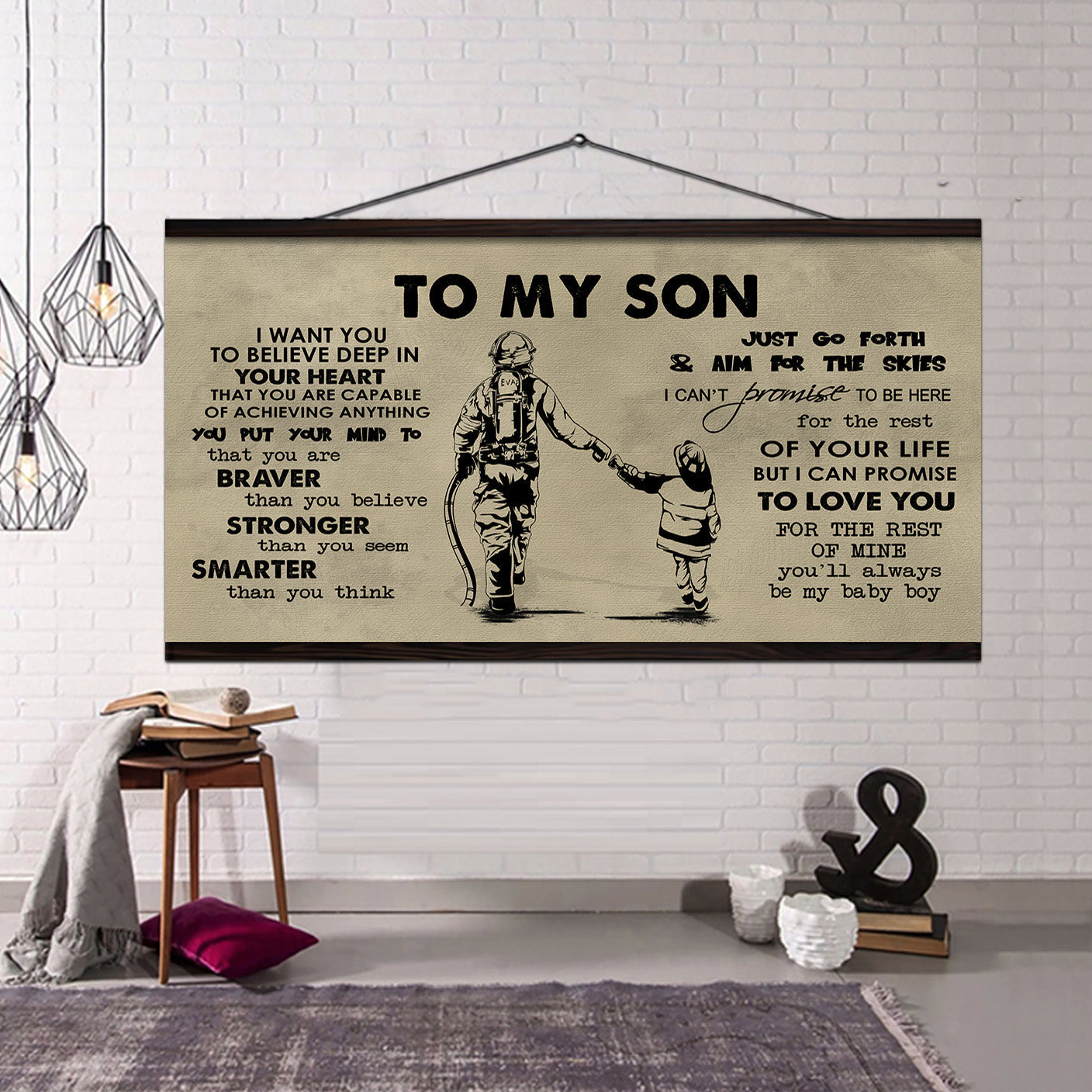 VGT TO MY SON- I WANT YOU TO BELIEVE- CANVAS POSTER