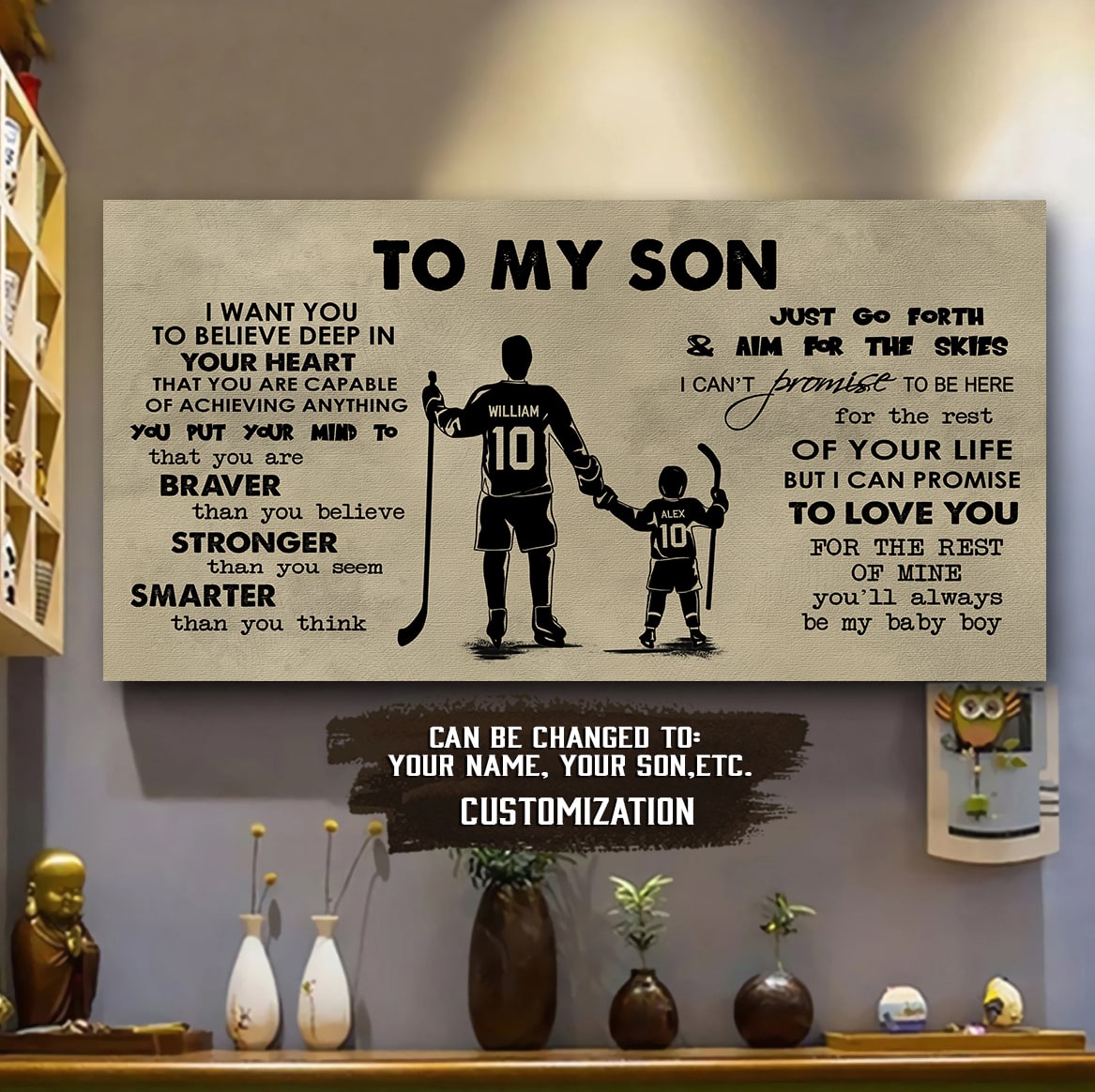 GK TO MY SON- I WANT YOU TO BELIEVE- CANVAS POSTER