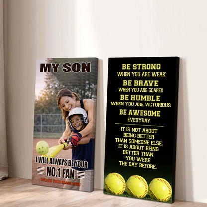 My Son Be Strong When You Are Weak Be Awesome Everyday Set 2 Canvas Wall Art From Mom To Son