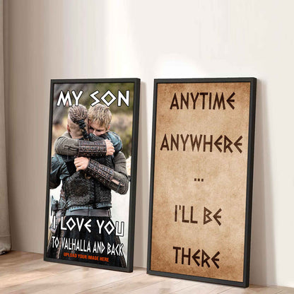 VK Canvas Set My Son I Love You Valhalla And Back Gift From Dad To Son Ver 3