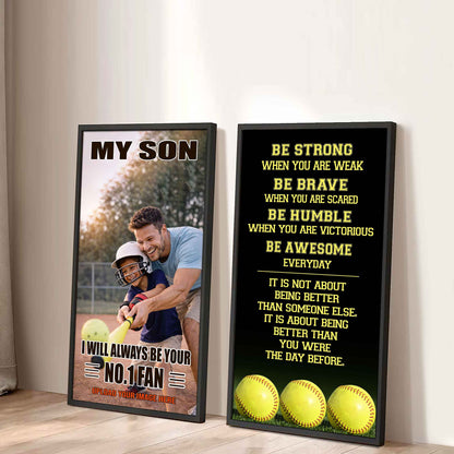 My Son Be Strong When You Are Weak Be Badass Everyday Set 2 Canvas Wall Art From Dad To Son