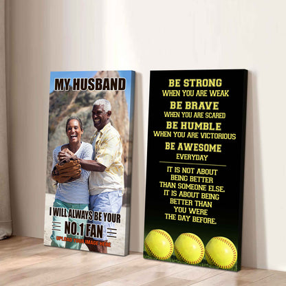 Old Sport Couple To My Husband Be Strong When You Are Weak Be Badass Everyday Set 2 Canvas Wall Art