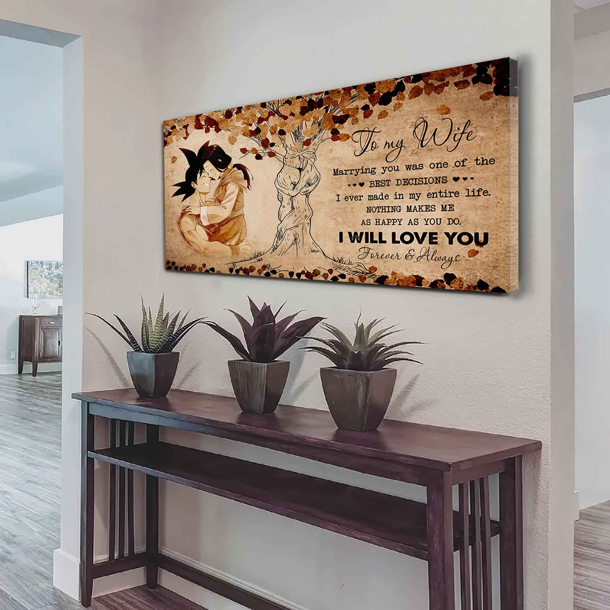 Samurai Poster Canvas To My Wife Marrying You Was One Of The Best Decisions - I Will Love You Forever And Always Gift For Your Wife